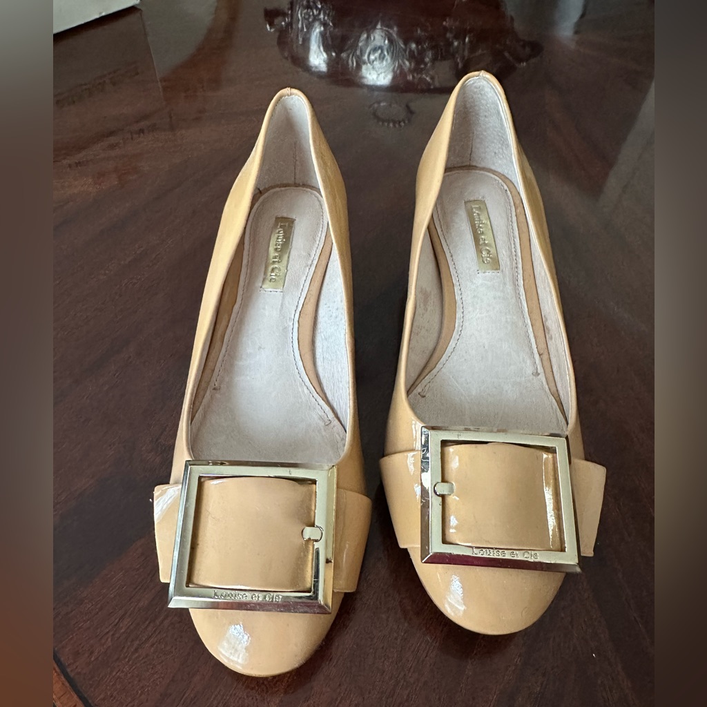 Brand New Louis Et Cie Womens Shoes Size 6 15 Tan Patent Leather